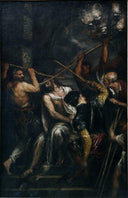 Crowning with Thorns by Titian — religion oil painting wall art, Mannerism Late Renaissance