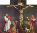 The Crucifixion (detail from the Isenheim Altarpiece) by Matthias Grünewald — religion oil painting wall art, Northern Renaissance