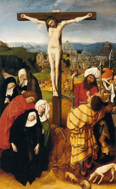 The Crucifixion in home office