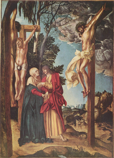 The Crucifixion in entryway