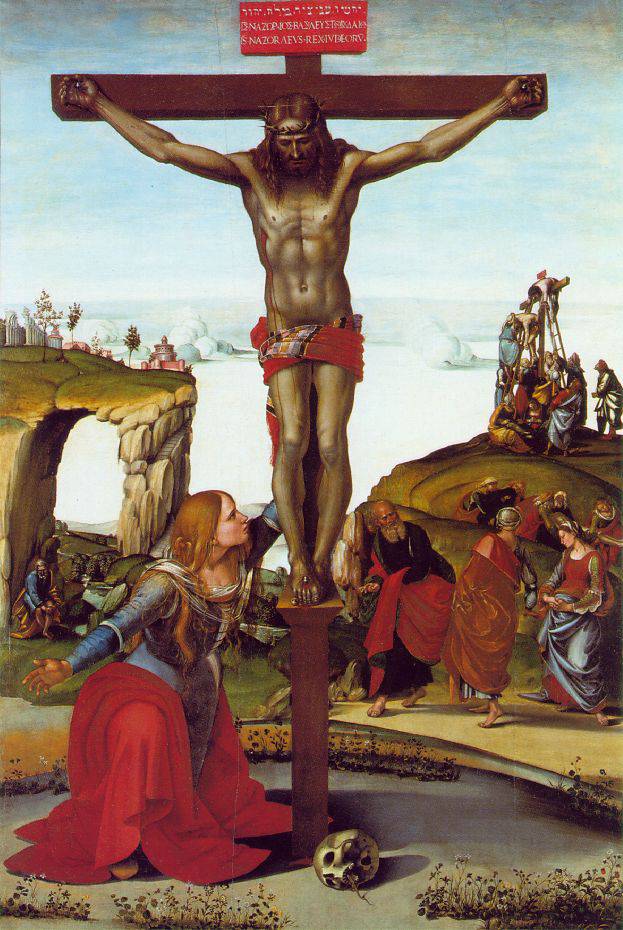 The Crucifixion with St. Mary Magdalen - Luca Signorelli