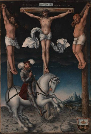 The Crucifixion with the Converted Centurion - Lucas Cranach the Elder