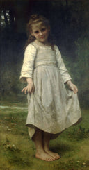 The Curtsey by William-Adolphe Bouguereau — vintage oil painting wall art, Naturalism