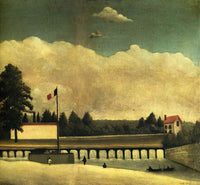 The Dam by Henri Rousseau — hand-painted botanical oil painting reproduction on canvas
