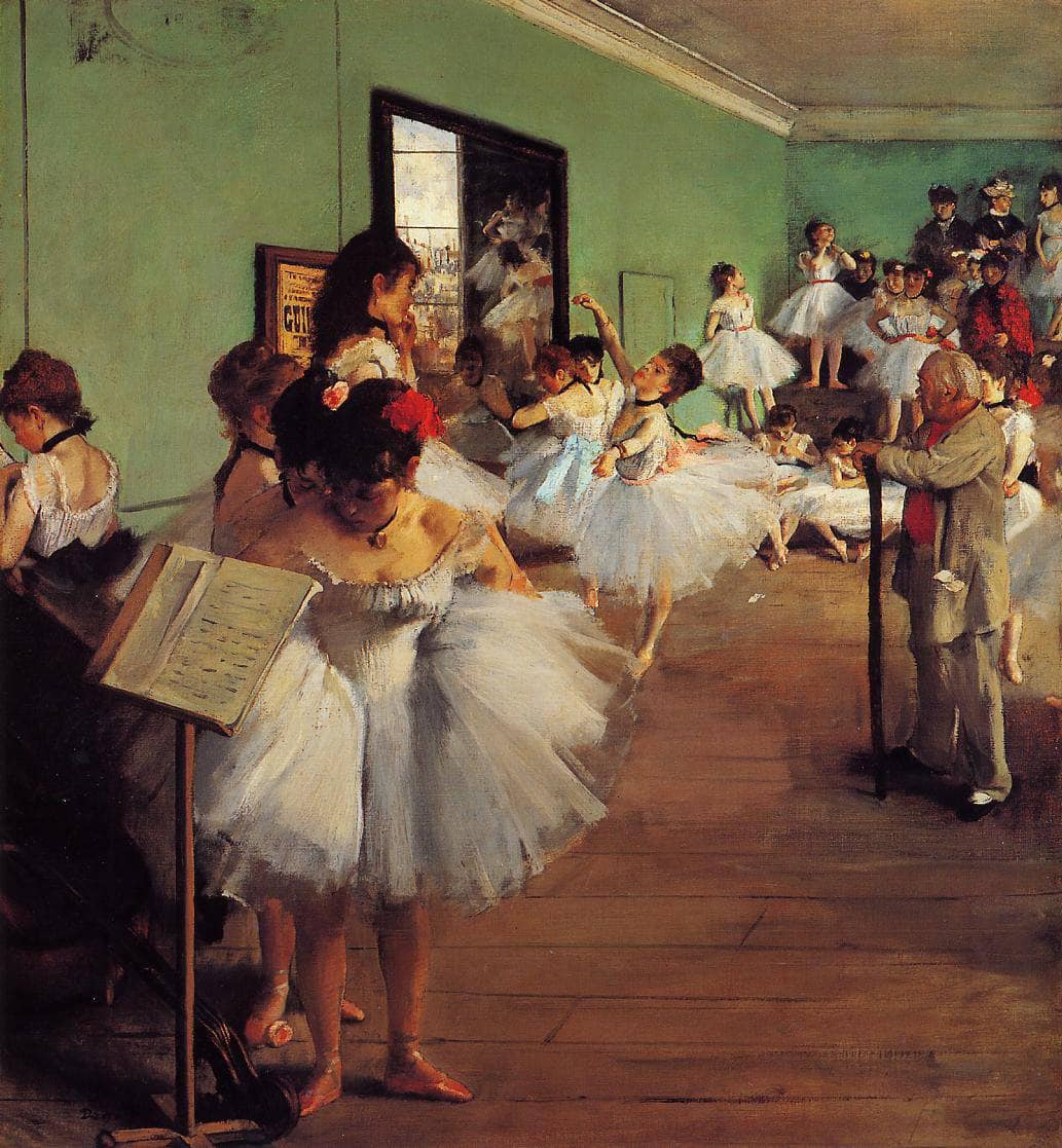 The Dance Class by Edgar Degas — hand-painted portrait oil painting reproduction on canvas