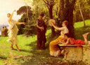 The Dance by Federico Andreotti — hand-painted portrait oil painting reproduction on canvas