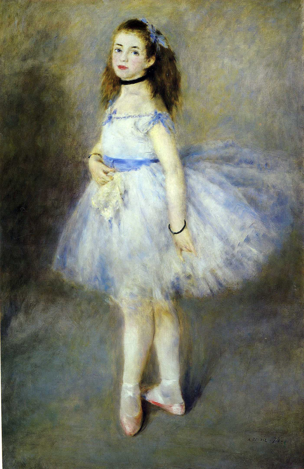 The Dancer by Pierre-Auguste Renoir — hand-painted portrait oil painting reproduction on canvas