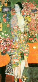 The dancer by Gustav Klimt, male oil painting wall art, Japonism
