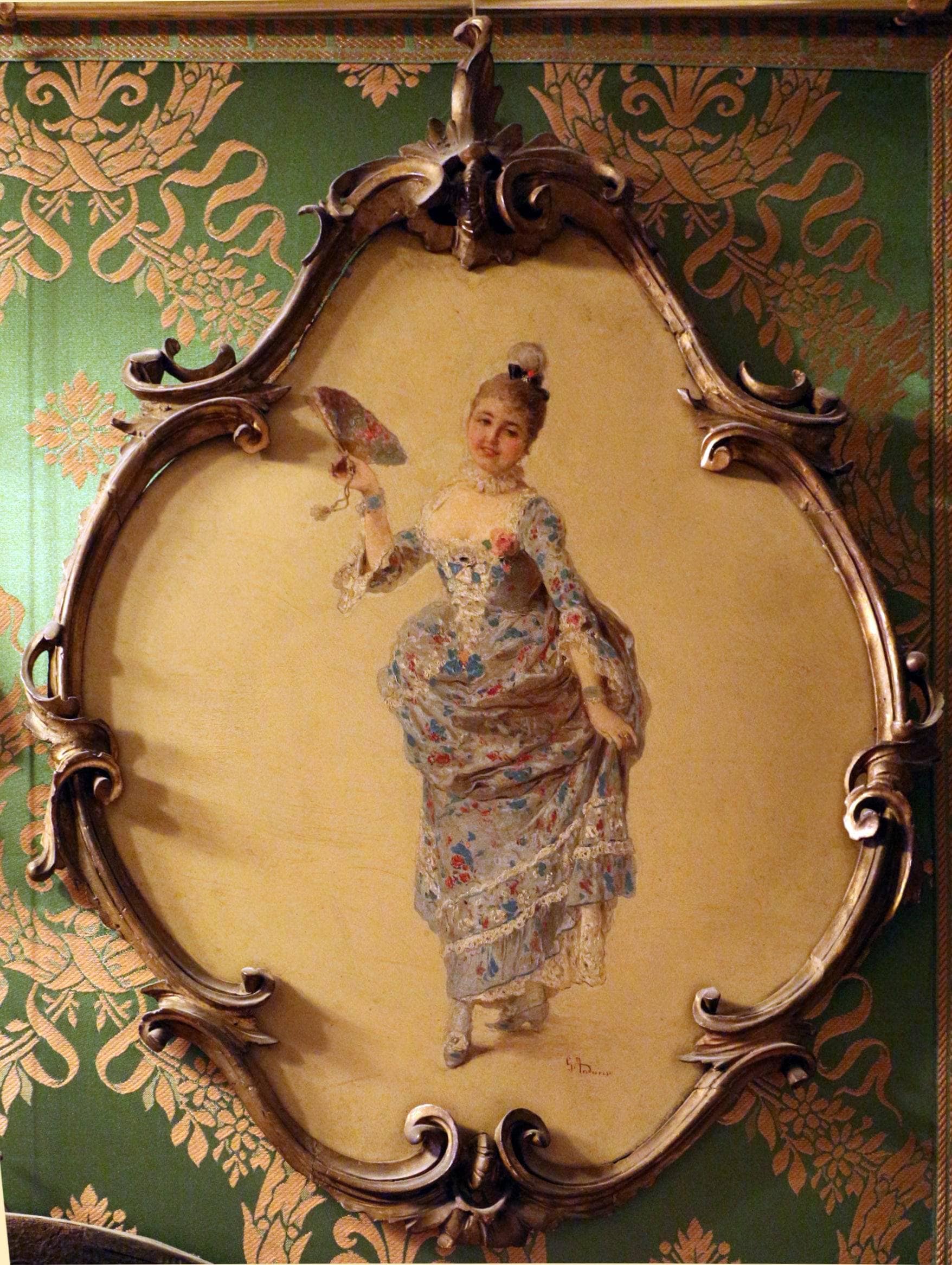 The dancer, decoration for a stage of the V order of the Teatro alla Scala - Gerolamo Induno