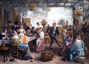 The Dancing Couple by Jan Steen — hand-painted portrait oil painting reproduction on canvas