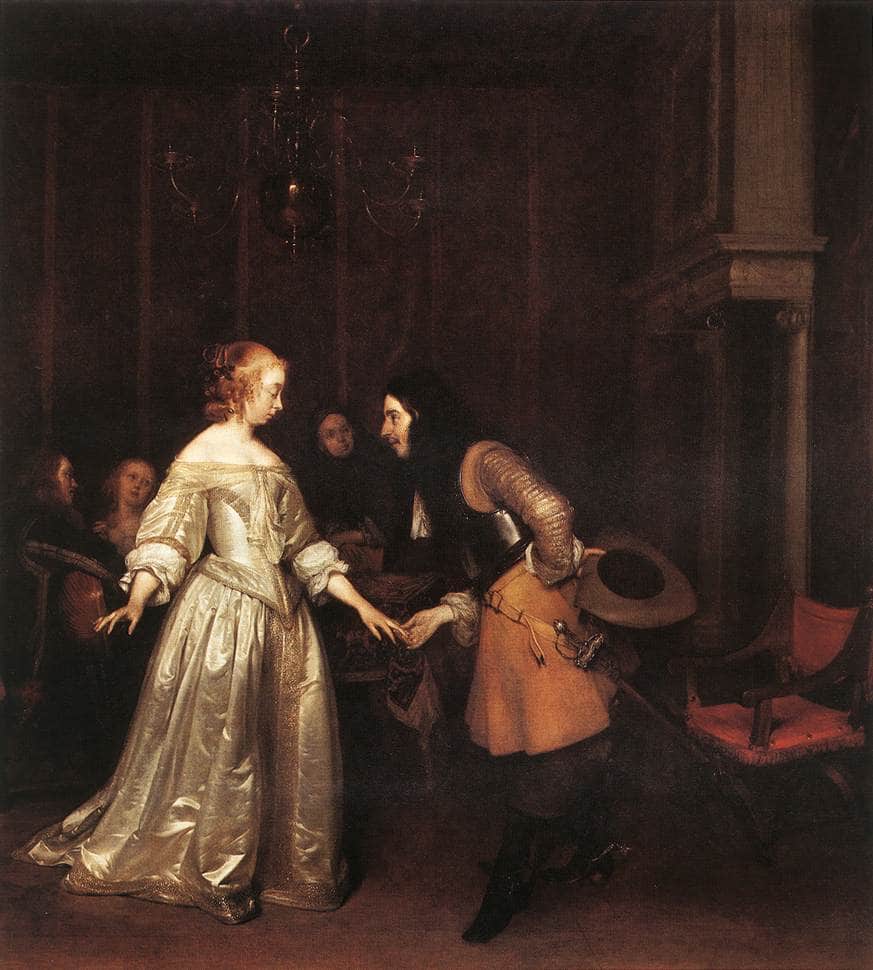 The Dancing Couple - Gerard Terborch