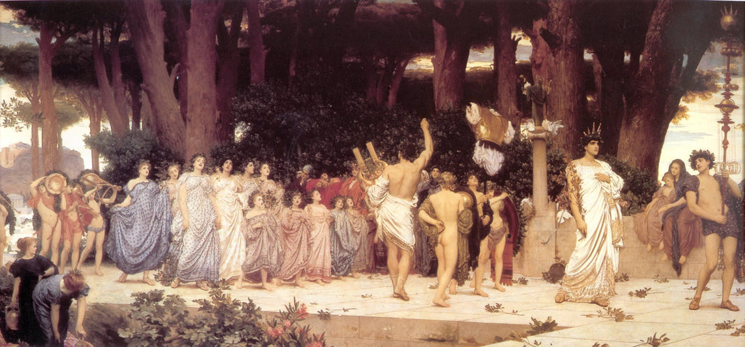 The Daphnephoria by Frederic Leighton, hand-painted cultural oil painting reproduction on canvas