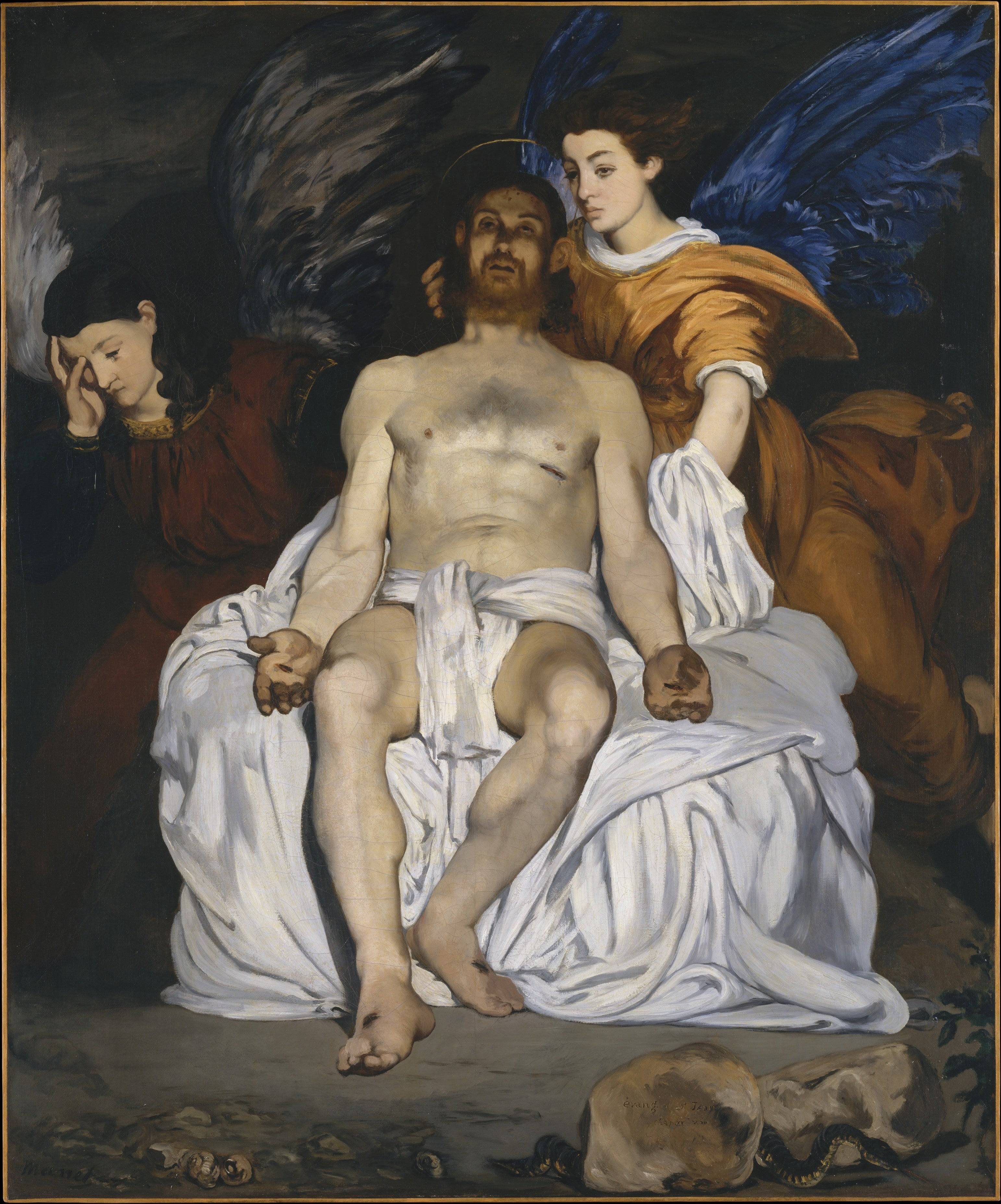 The Dead Christ with Angels - Edouard Manet