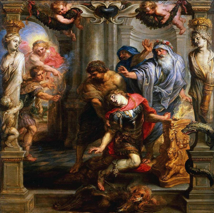 The Death of Achilles - Peter Paul Rubens