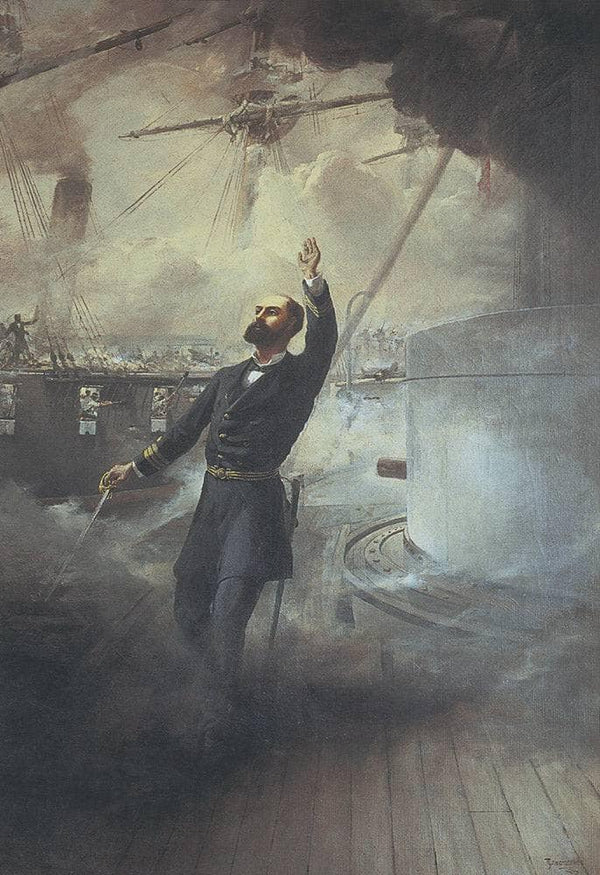 The Death of Arturo Prat on the dem Deck of the Huáscar
