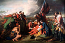 The Death of General Wolfe by Benjamin West — hand-painted cultural oil painting reproduction on canvas
