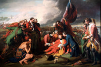 The Death of General Wolfe by Benjamin West — hand-painted cultural oil painting reproduction on canvas