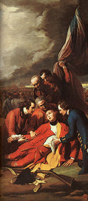 The Death of General Wolfe (detail) by Benjamin West, religion oil painting wall art, Rococo