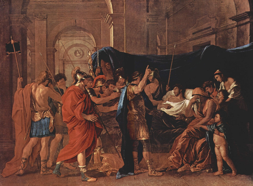 The Death of Germanicus by Nicolas Poussin — hand-painted cultural oil painting reproduction on canvas
