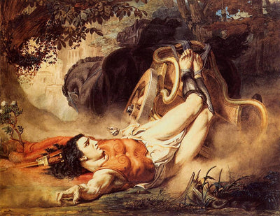 The Death of Hippolytus in master bedroom
