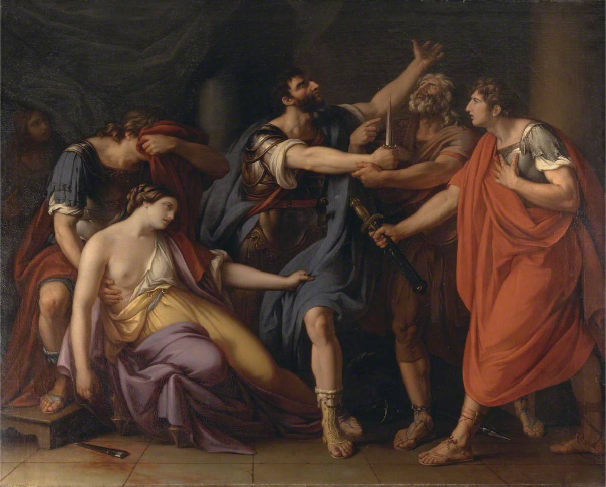 The Death of Lucretia - Gavin Hamilton