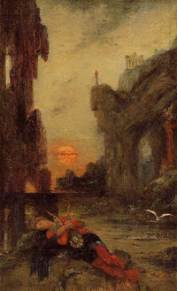 The Death of Sappho by Gustave Moreau — hand-painted abstract oil painting reproduction on canvas