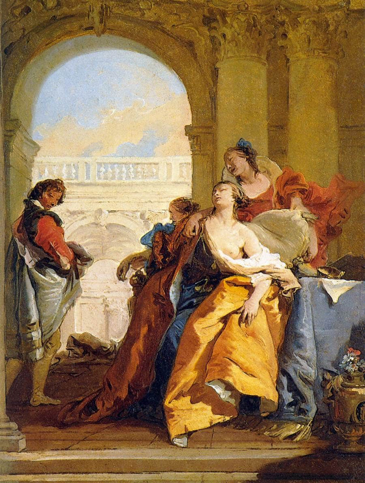 The Death of Sophonisba by Giovanni Battista Tiepolo — hand-painted cultural oil painting reproduction on canvas