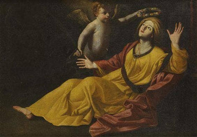 The death of St. Cecilia in bedroom