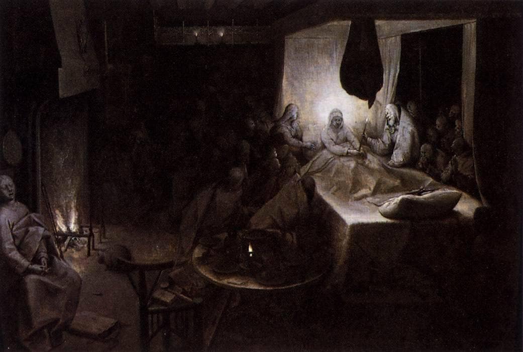 The Death of the Virgin by Pieter Bruegel the Elder — hand-painted religion oil painting reproduction on canvas