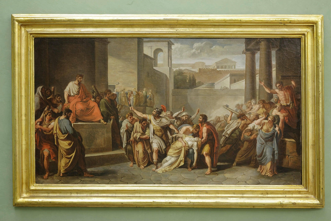 The death of Virginia by Vincenzo Camuccini — hand-painted cultural oil painting reproduction on canvas