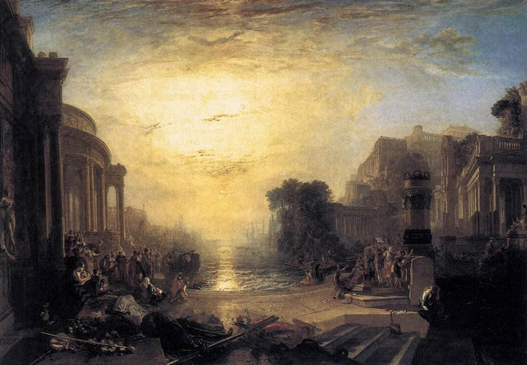 The Decline of the Carthaginian Empire by J.M.W. Turner — hand-painted architectural oil painting reproduction on canvas