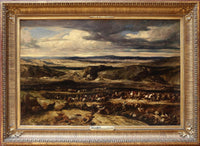 The Defeat of the Cimbri by Alexandre-Gabriel Decamps — hand-painted landscape oil painting reproduction on canvas
