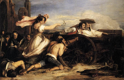 The Defence of Saragoça by David Wilkie — oil painting reproduction