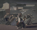 The Deluge by Winifred Knights — hand-painted abstract oil painting reproduction on canvas