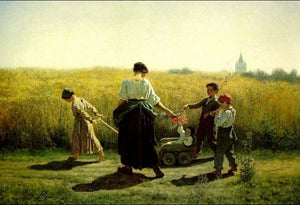 The Departure for the Fields - Jules Breton