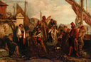 The departure of fishermen from the Adriatic by Louis Léopold Robert — group oil painting wall art, Romanticism