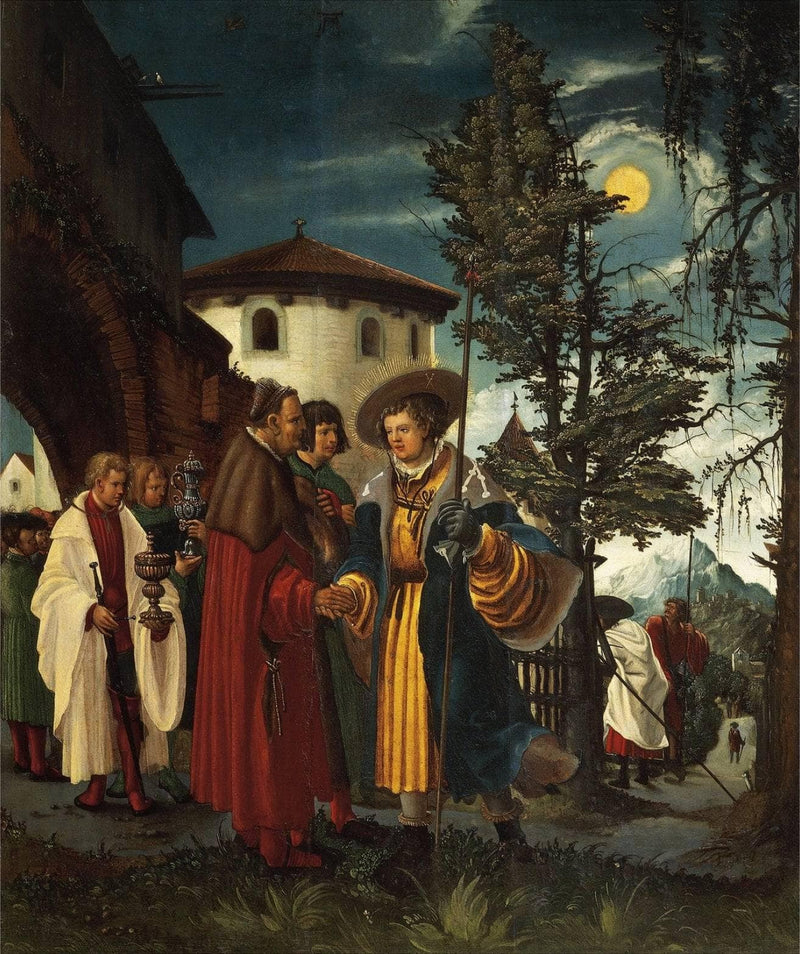 The Departure of Saint Florain on gallery wrap