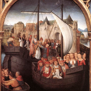 The Departure of Saint Ursula from Basle, panel from The Reliquary of St. Ursula