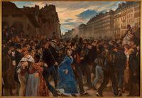 The departure of the soldiers, in July 1870 by Alfred Dehodencq — hand-painted cultural oil painting reproduction on canvas