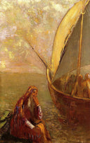 The Departure by Odilon Redon — hand-painted cultural oil painting reproduction on canvas