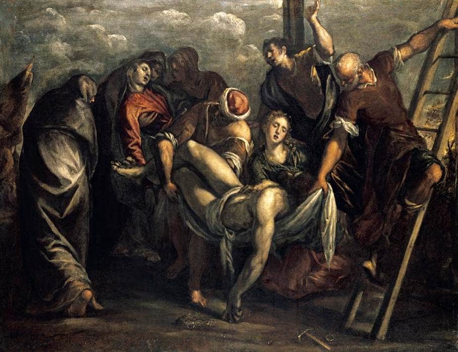 The Deposition by Tintoretto — hand-painted cultural oil painting reproduction on canvas