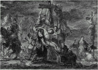 The Descent from the Cross by Eugene Delacroix — hand-painted cultural oil painting reproduction on canvas