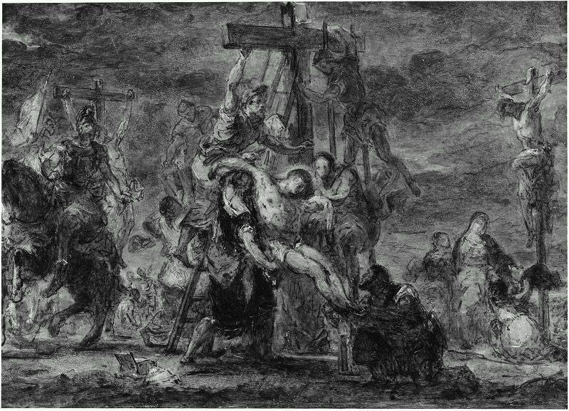 The Descent from the Cross - Eugene Delacroix