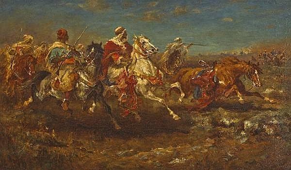 The Desert Charge by Aloysius O'Kelly — hand-painted cultural oil painting reproduction on canvas