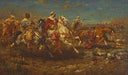 The Desert Charge by Aloysius O'Kelly — group oil painting wall art, Orientalism