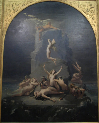 The Desolation of the Oceanides at the foot of the rock where Prometheus is chained in living room