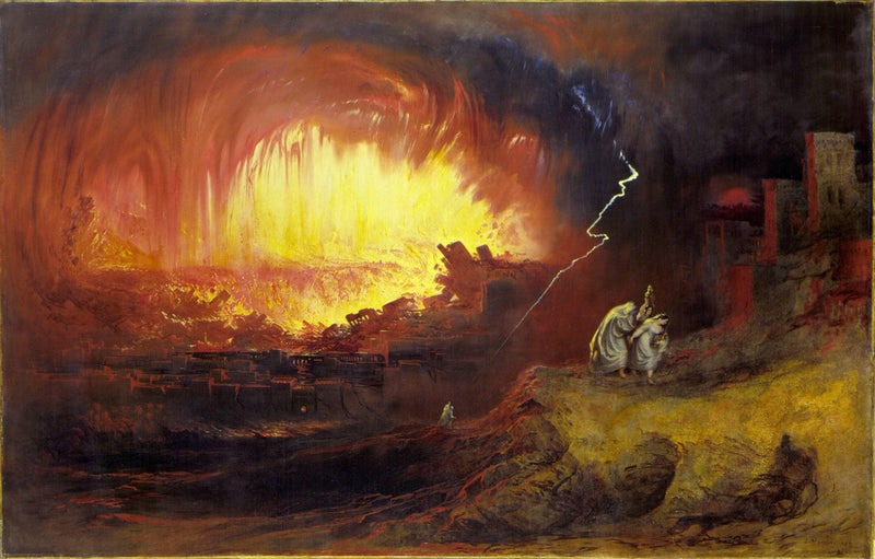 The Destruction of Sodom and Gomorrah on gallery wrap