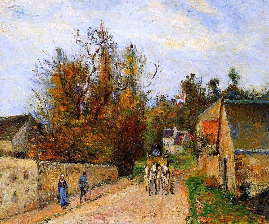 The diligence - Camille Pissarro