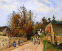 The diligence by Camille Pissarro — rural oil painting wall art, Impressionism