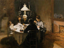 The Dinner by Claude Monet — hand-painted still oil painting reproduction on canvas